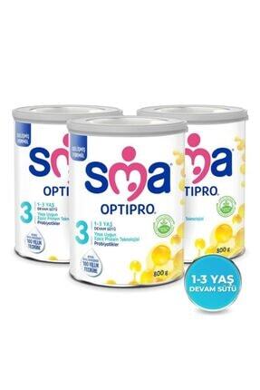 Sma 3 Optipro Probiyotik 1-3 Yaş Devam Sütü 800 Gr - 3 Lü Image 0