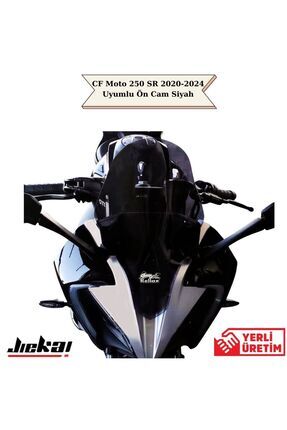 CF Moto 250 SR 2020-2024 Uyumlu Ön Cam Siyah Image 0
