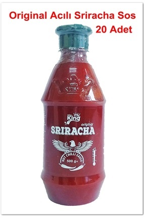 Acılı Sriracha Sos 500 gr Hot Chıllı Sauce Yok Böyle Bir Acı (Sofralarınıza lezzet gelsin) 20 Adet Image 0