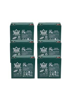 6'lı Set 12v 24ah Elektrikli Motorsiklet Aküsü Jel Akü Image 0