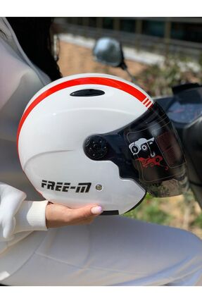 FENOMEN/Fullface Güneş Vizörlü ve Renkli Camlı Kask Image 7