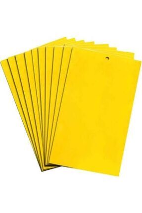 Sarı Yapışkan Böcek Tuzağı Levha (TRAP) 10 Adet (10X25CM) Image 0