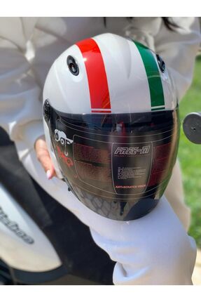 FENOMEN/Fullface Güneş Vizörlü ve Renkli Camlı Kask Image 2