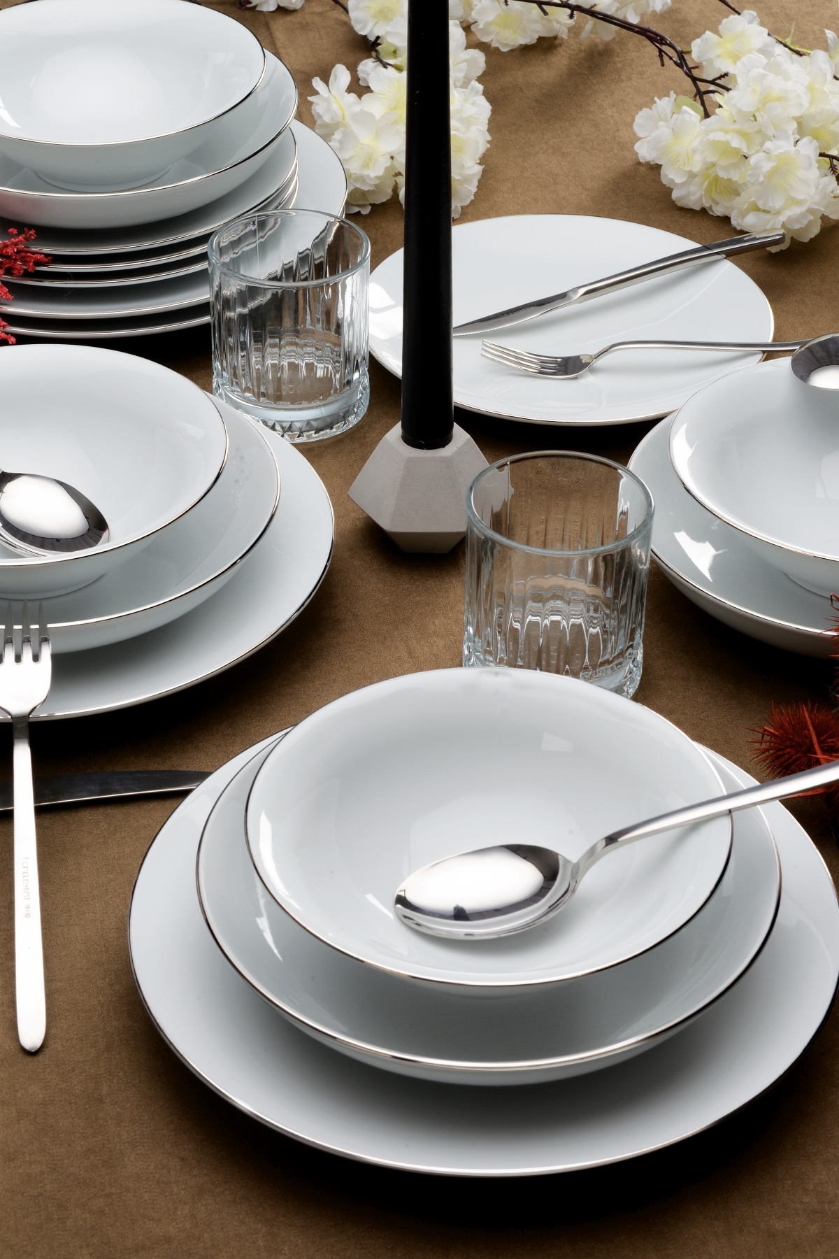 الماس 24 قطعه 6 نفر شام مجموعه پلاتین MIS