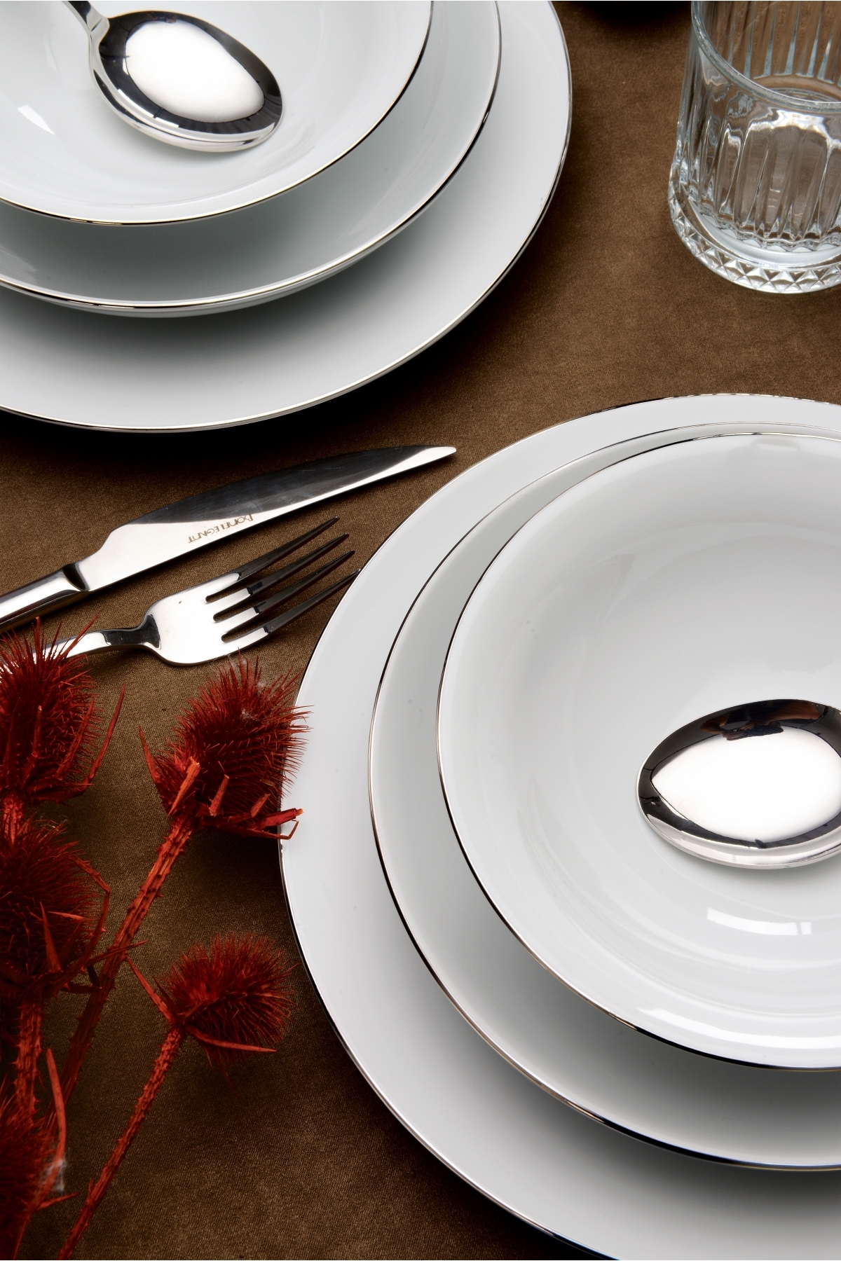 الماس 24 قطعه 6 نفر شام مجموعه پلاتین MIS