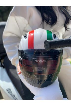 FENOMEN/Fullface Güneş Vizörlü ve Renkli Camlı Kask Image 0