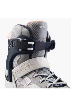 4 Kademeli Ayarlanabilir Çocuk Paten Siyah Gri Image 4