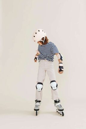 4 Kademeli Ayarlanabilir Çocuk Paten Siyah Gri Image 6