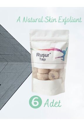 6 Adet Iran Ruşur Taşı Doğal Peeling Iran Hamam Taşı Image 0
