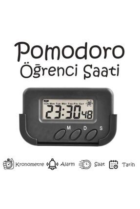 Pomodoro Öğrenci Saati - Kronometreli Ders Çalışma Saati - Dijital Masa Saati Image 0