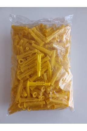Plastik Dişli 8lik Roket Dübel 100 Adet Sarı Dübel 8 mm Roket Dübel 100 Adet Image 0