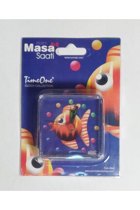 Mavi Kare Alarm Masa Saati, Şık ve Eğlenceli Tasarım Image 0