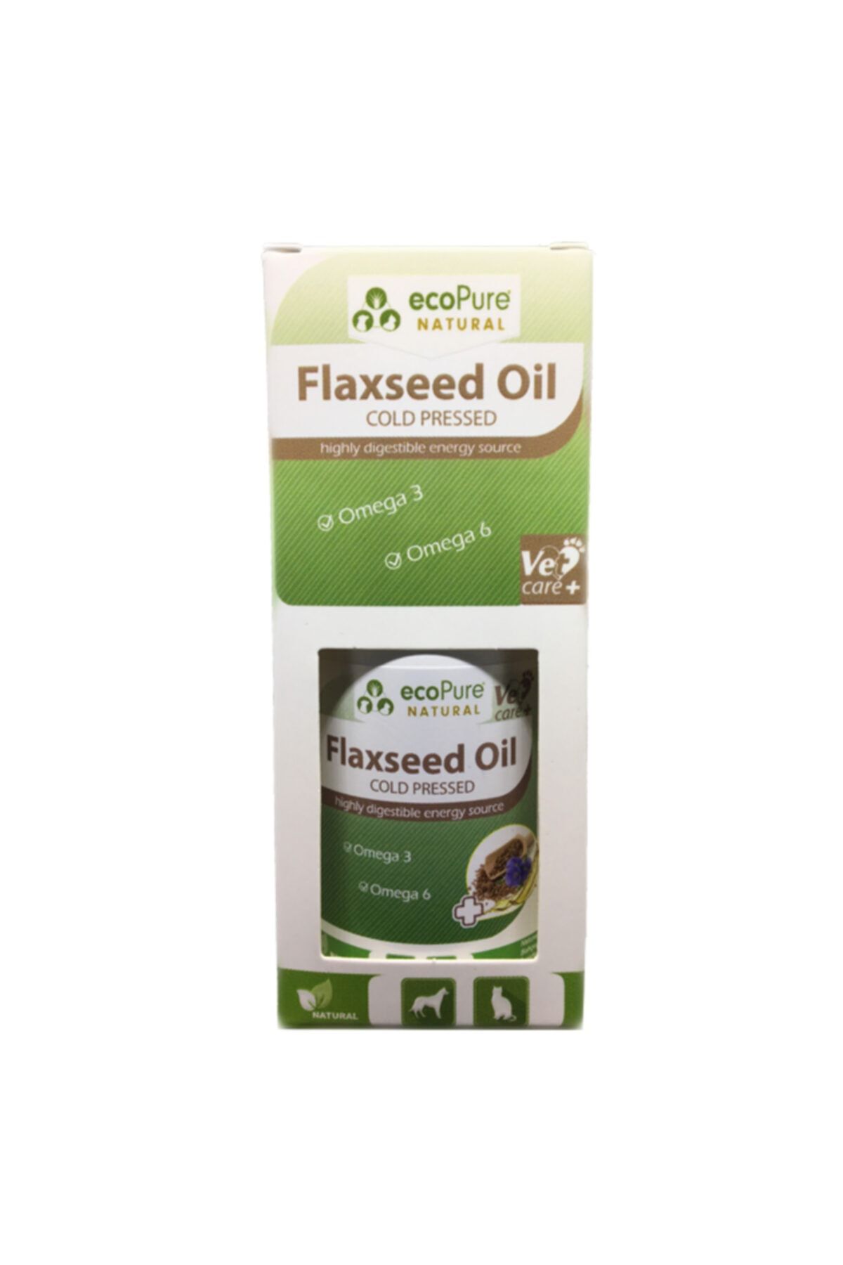 VETCARE Flaxseed Oil, Kedi Ve Köpekler Için Omega3-6 Kaynağı