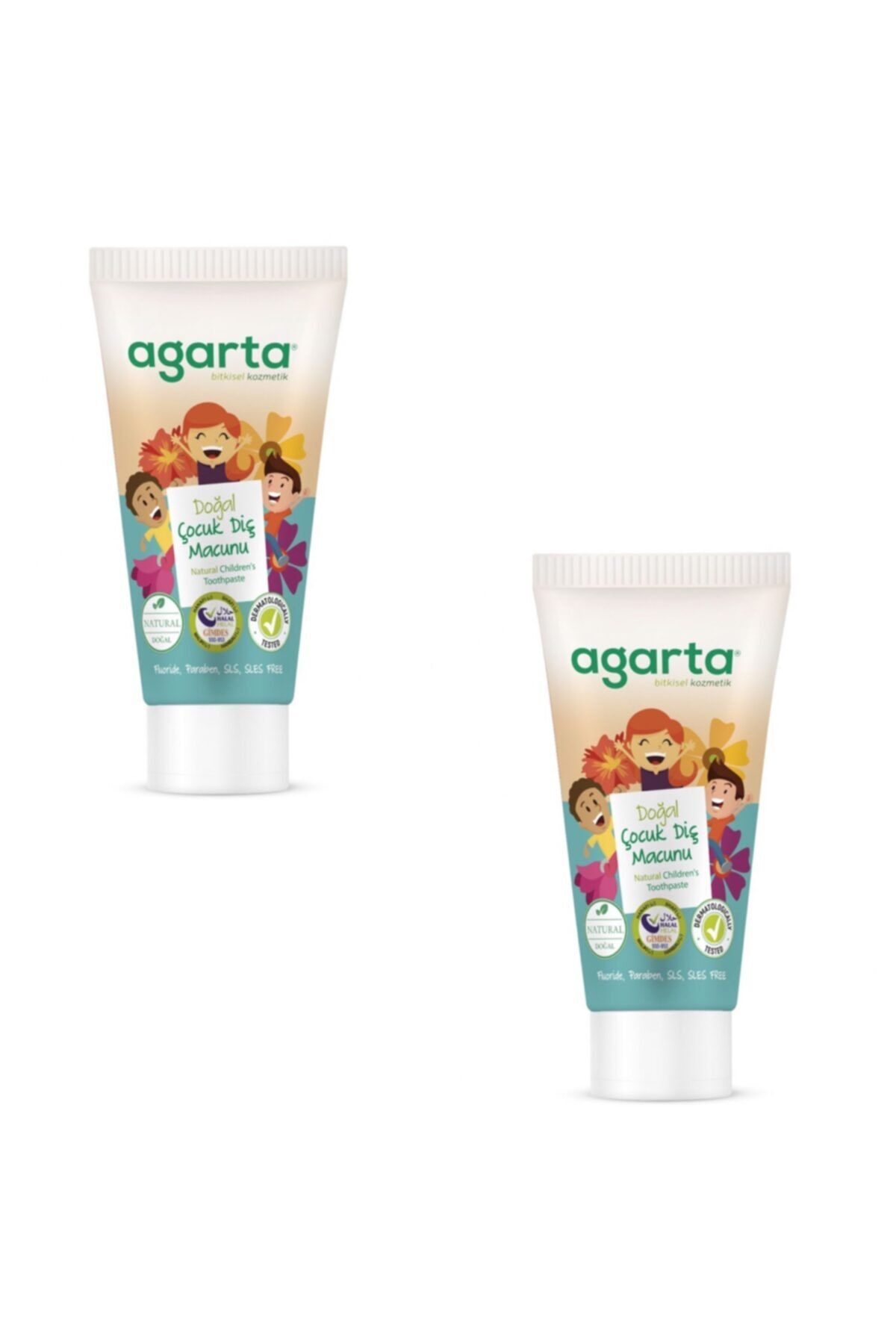 Agarta Doğal Çocuk Diş Macunu 75 Ml X 2 Adet