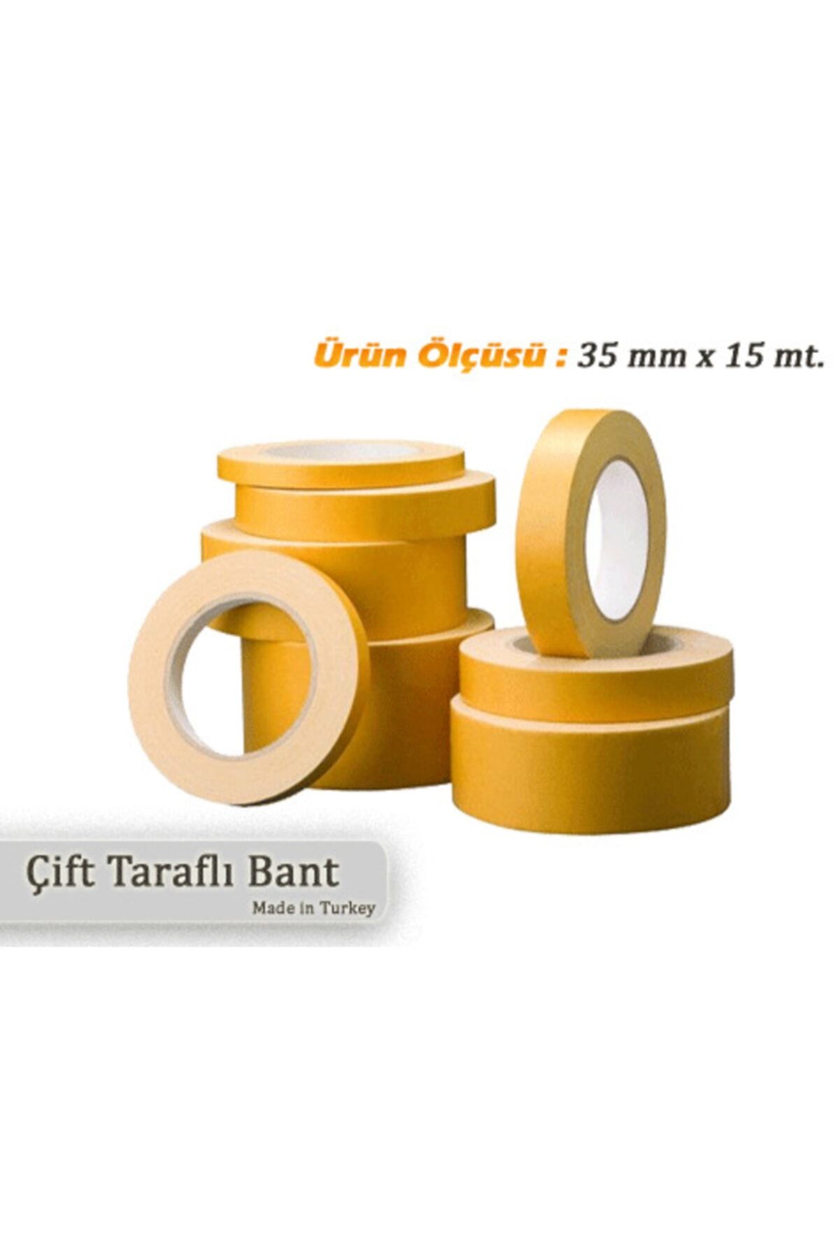 Çokuygunuz Tablo Levha Resim Asma Yapıştırma Bantı Çift Taraflı Bant 15mt.