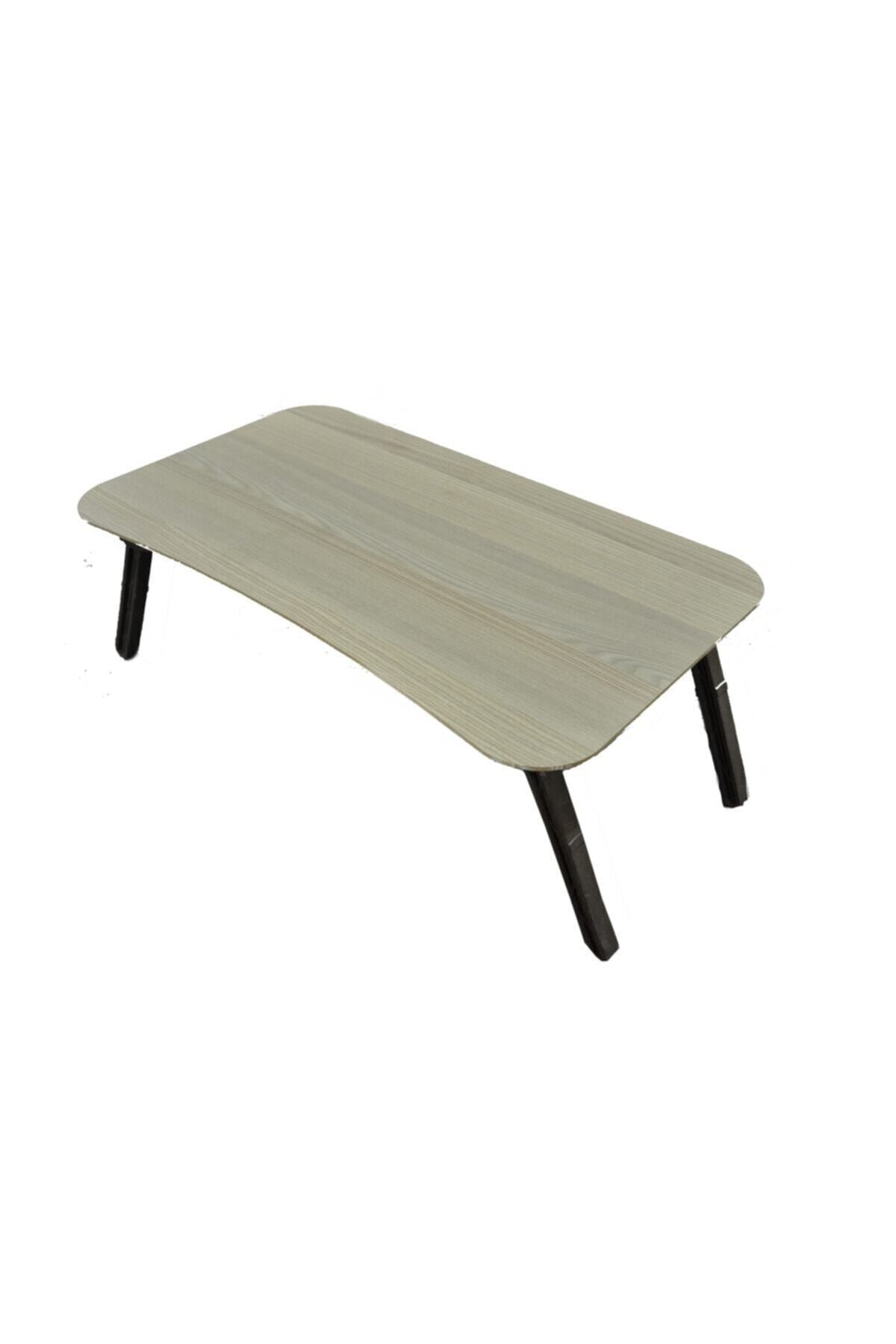 TİMBER & WOOD Açık Ceviz Laptop Sehpa Çalışma Kahvaltı Masası