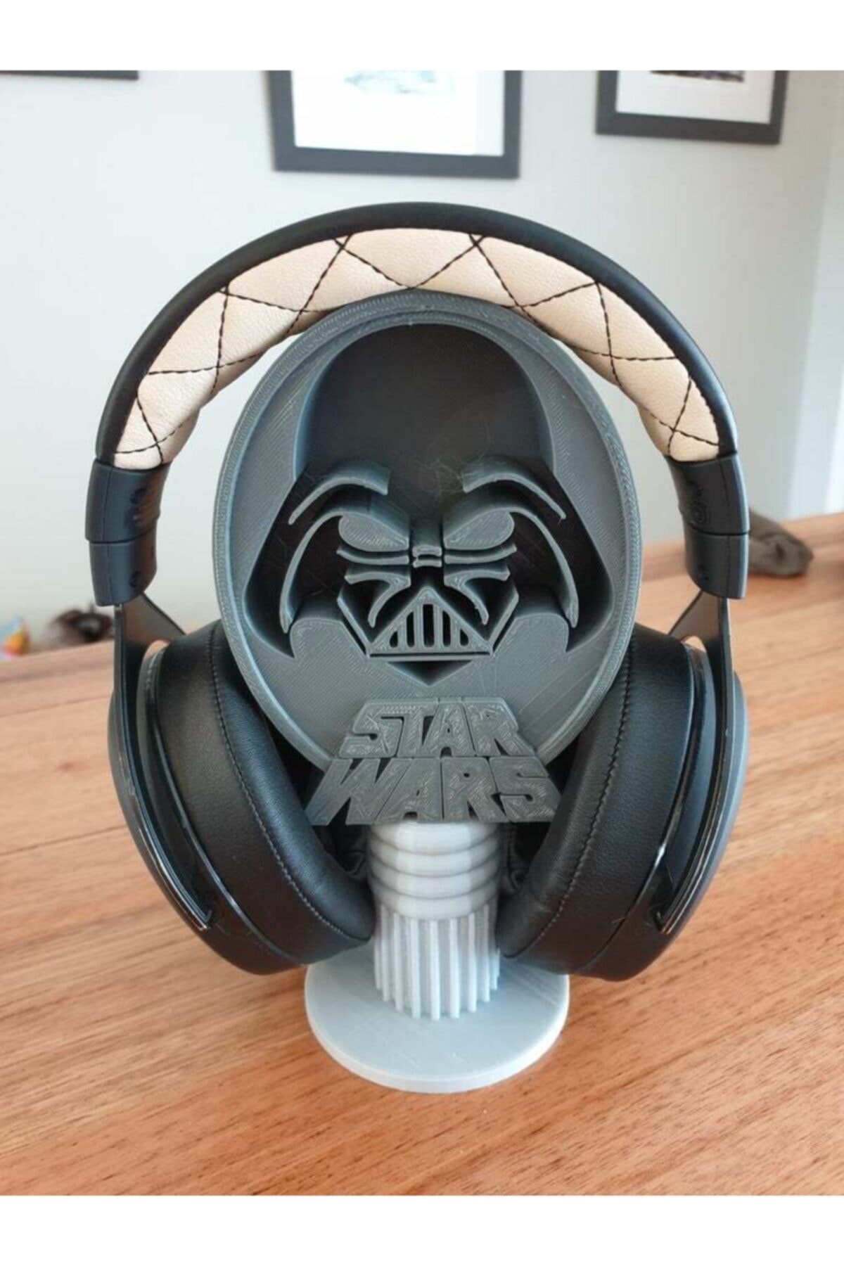 TeknoDuvar 3d Baskı Masaüstü Kulaklık Standı Star Wars Darth Vader Model 05