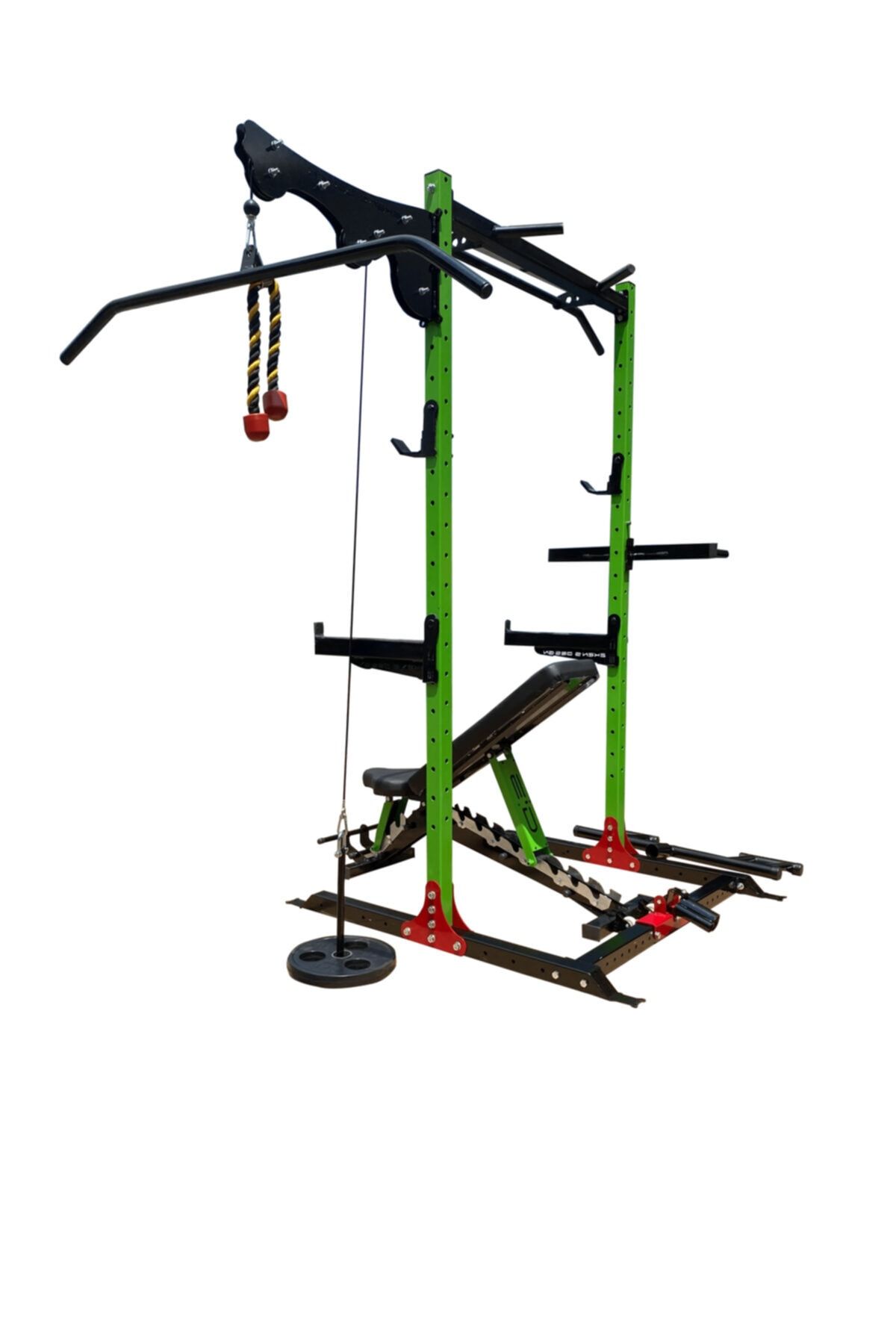 EKEN'sDeSIGN Eken's Desıgn Green Line Multi Fonksiyonel Squat Rack Set