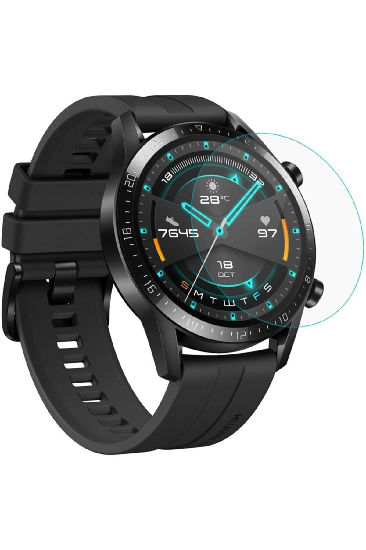 wapgsm Huawei Watch Gt Uyumlu 46mm Temperli Kırılmaz Nano Cam Ekran Koruyucu