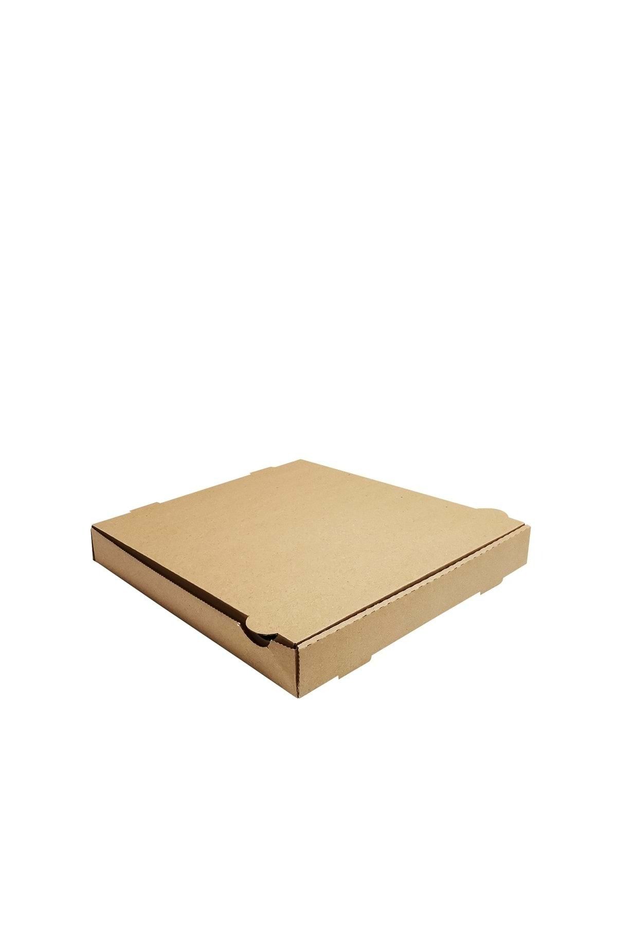 AMBALAJ PAZARI Kraft Lahmacun - Pizza Kutusu 32x32x4,2 Cm - 100'lü