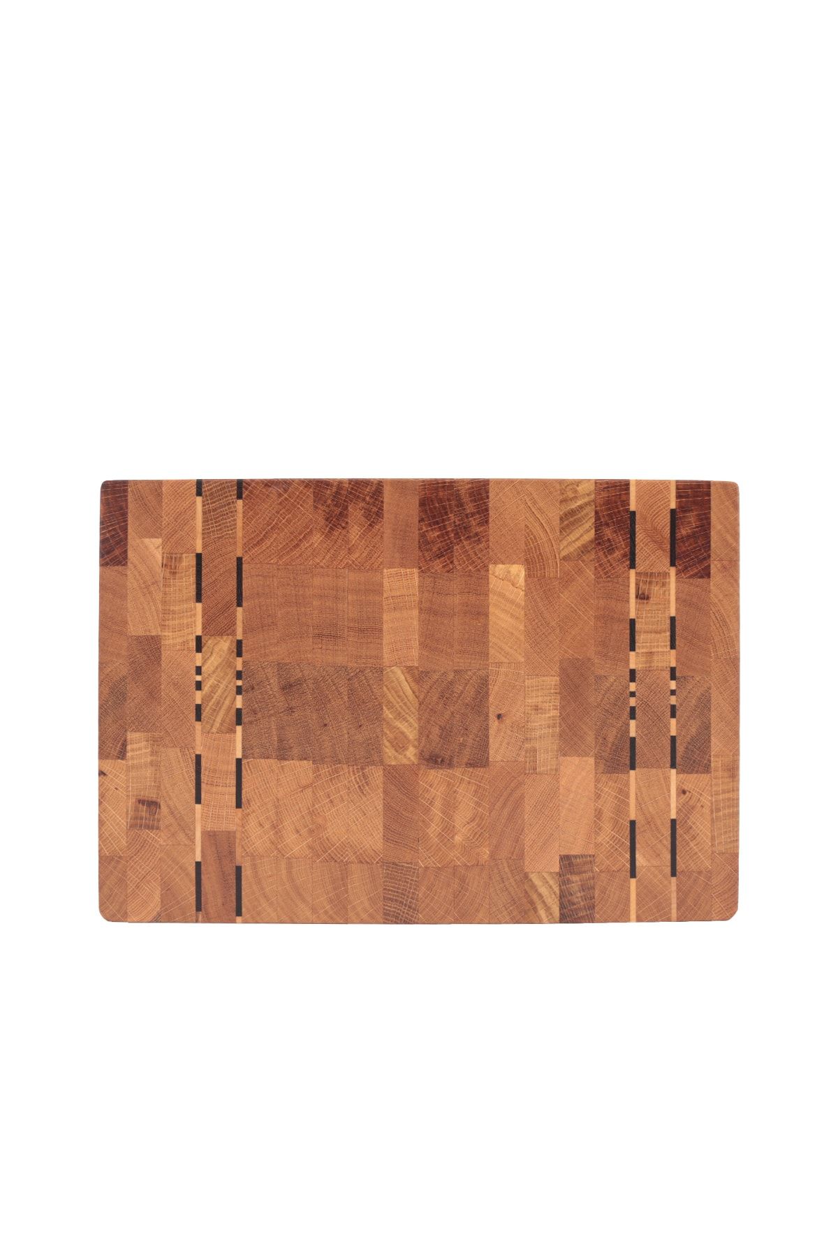 Soandora End Grain Kesme Tahtası Meşe, Iki Kısa Kenarı Venge Akça