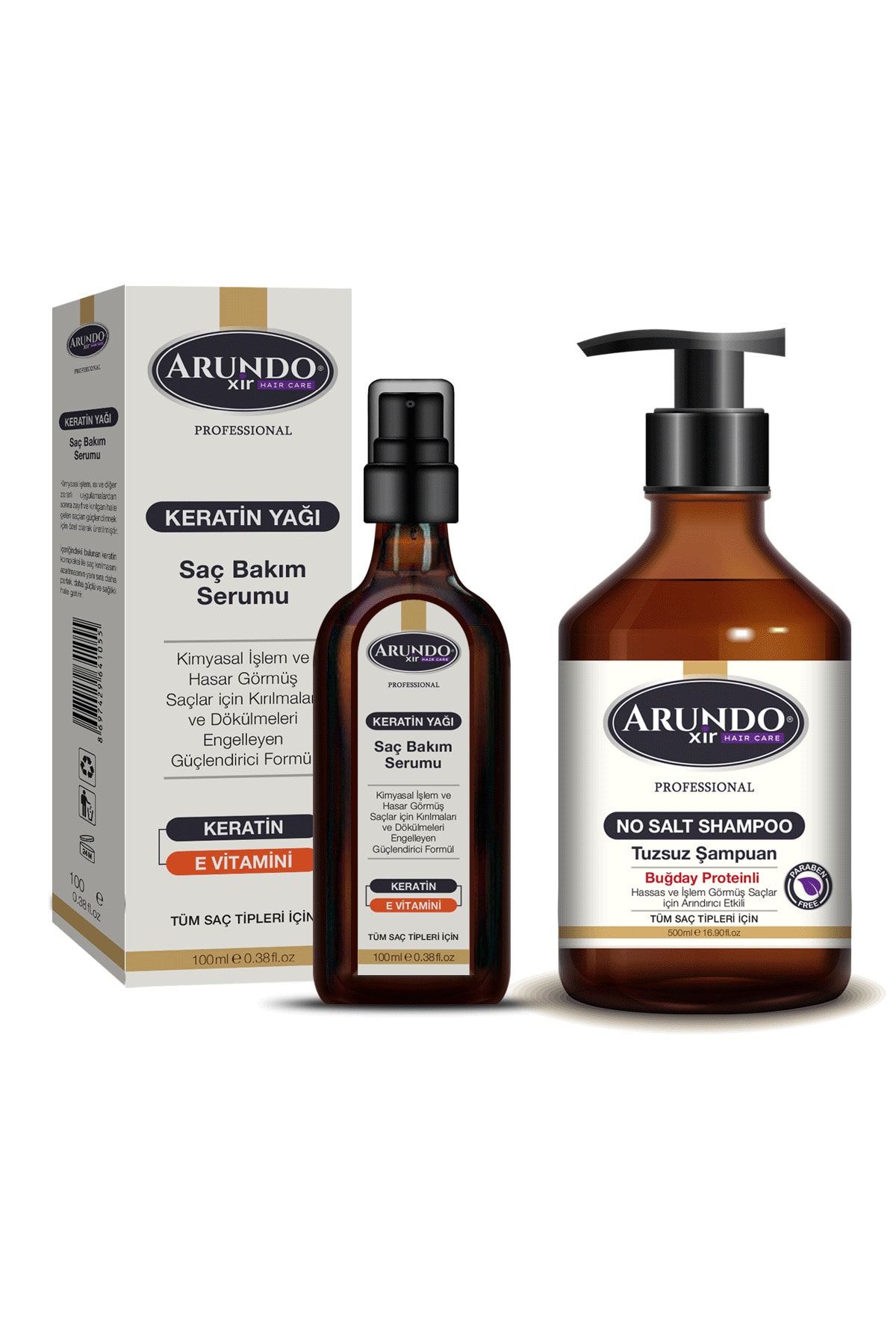 arundo xir professional onarici keratin bakim yagi 100 ml tuzsuz sampuan 500 ml fiyati yorumlari trendyol
