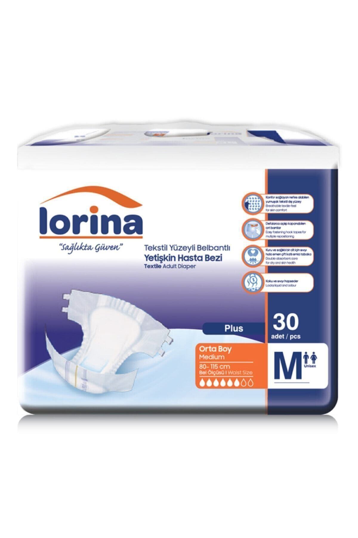 LORİNA Bel Bantlı Hasta Bezi Medium 30 Adet