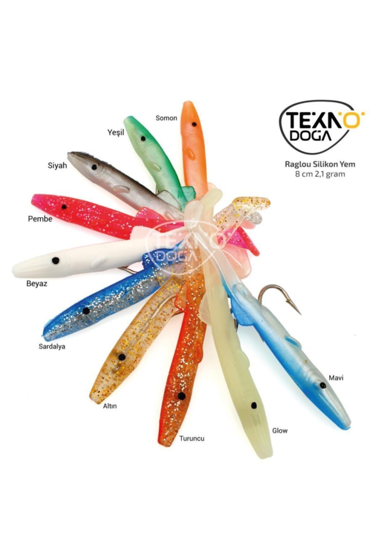 TEKNODOĞA Tekno Doğa Raglu 8cm 2.1g Silikon Suni Yem Lrf Levrek Avı