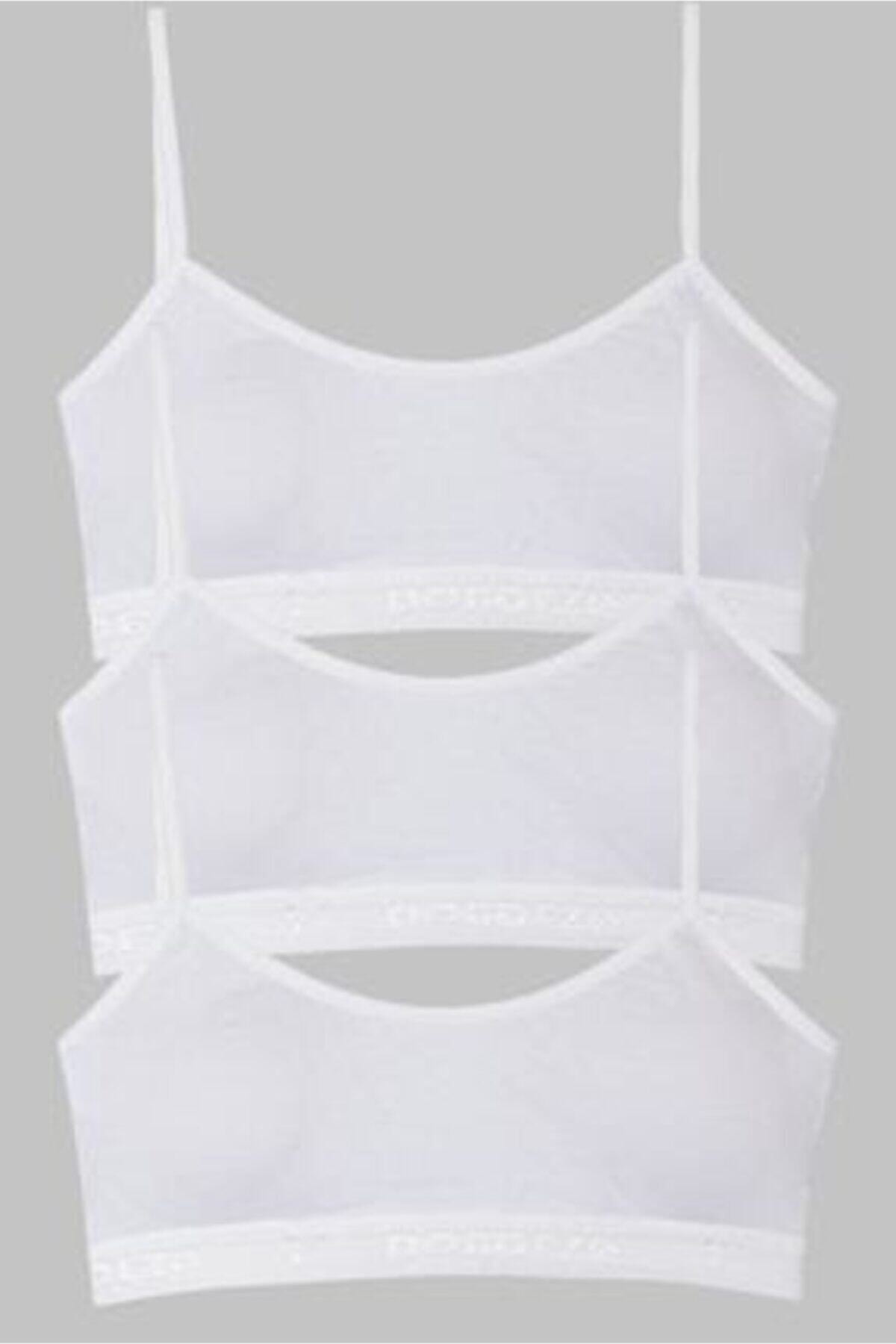 Momslab 6 Tane Genç Kız Pedli Ip Askı Yarım Atlet Büstiyer