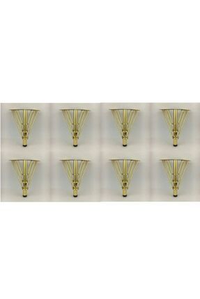 Venüs Model 15cm Gold Metal Mobilya, Dolap, Koltuk, Tv Ünitesi Ayakları (8 ADET) Ayak Image 0