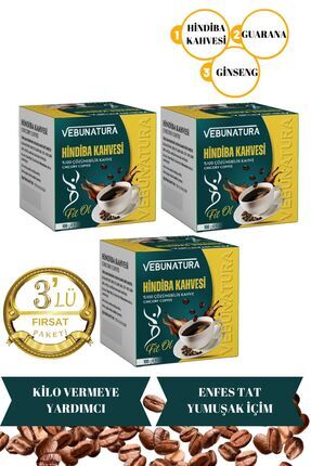 Hindiba Kahvesi, Guarana,ginseng Detox Kahve 3 Adet X 100gr Fırsat Paketi Image 0