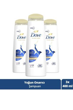 Ultra Care Saç Bakım Şampuanı Yoğun Onarıcı Yıpranmış Saçlar Için 400 ml X3 Adet Image 0