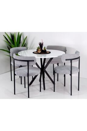 4 Adet Rols Modern Yemek Masası Sandalyesi Teddy Sandalye Mutfak Sandalyesi(MASASIZ) Image 0