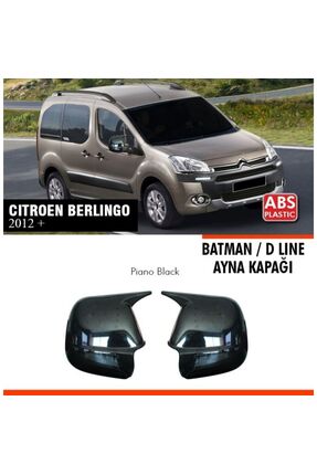 Citroen Berlingo Batman Yarasa Ayna Kapağı 2012-2018 Arası Parlak Siyah Image 0