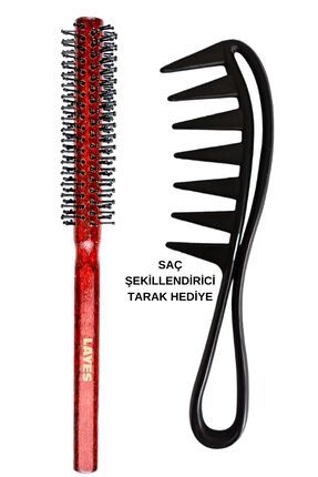 Professional Ince Saç Fırçası Şekillendirici Tarak Image 0