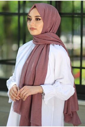 Bambu Kraş Şal Modeli-gül Kurusu Image 0