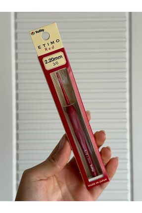Etimo Red 2.20 mm 3/0 Silikon Saplı Örgü Tığ Image 0