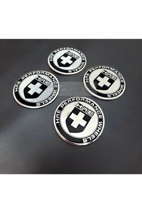 Jant Göbeği Arma Hre 60mm. 4'lü Set Alüminyum Siyah Image 0