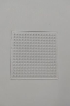 Boncuk Tablası-şeffaf Kare Tabla-16 Lık Image 0
