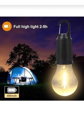 Kamp ve çadır için  retro led 3 aydınlatmalı şarj edilebilir kamp ışığı Image 0