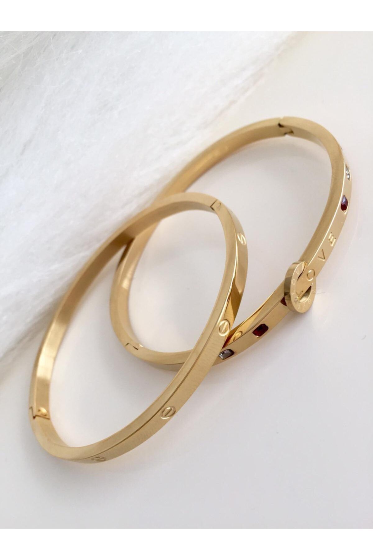DS DİAMONDSHOP Kadın Çelik Bileklik Set Cbk132