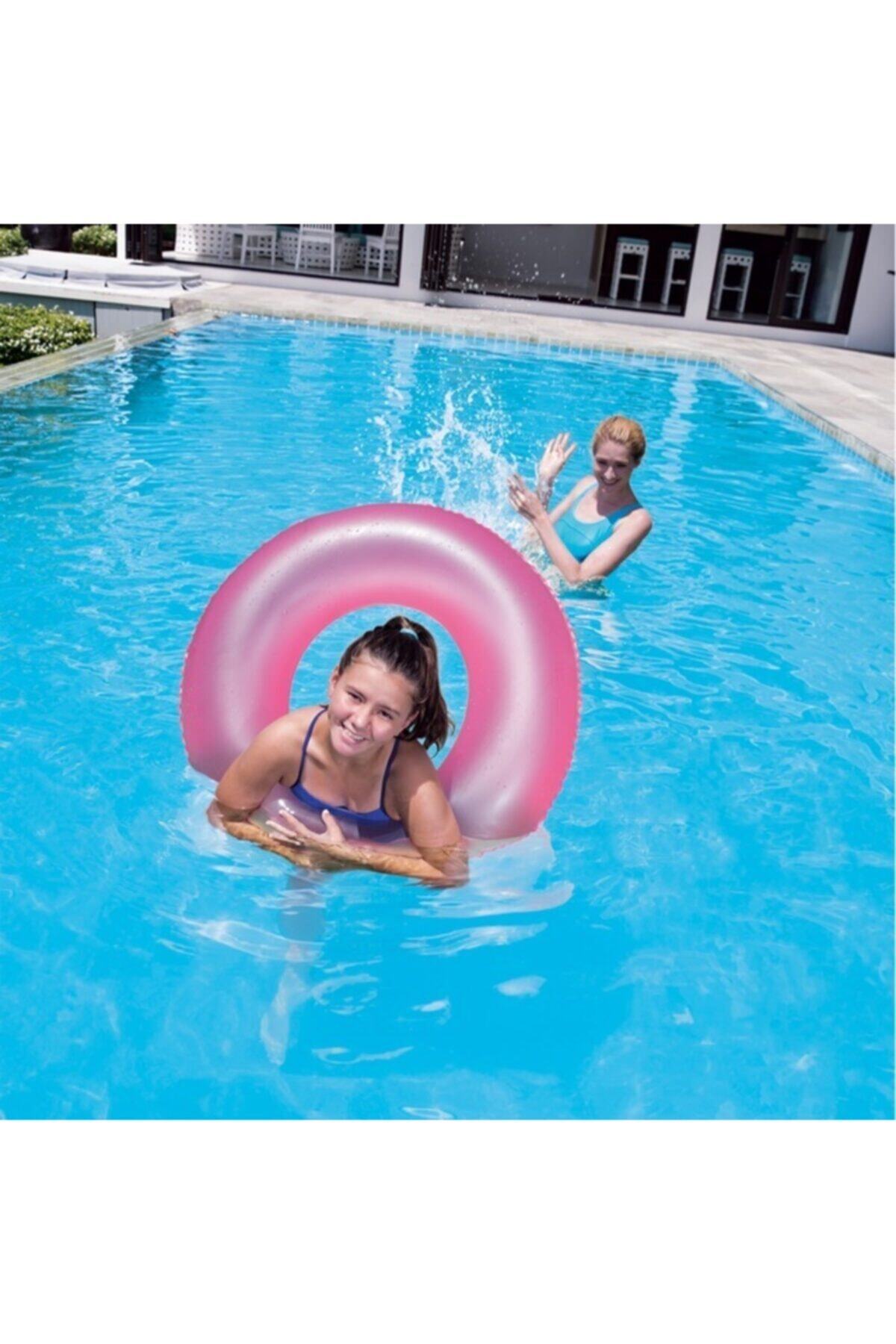 elife shop Es36025 Parlak Neon Buzlu Havuz & Deniz Simit Can Simidi 91 Cm.
