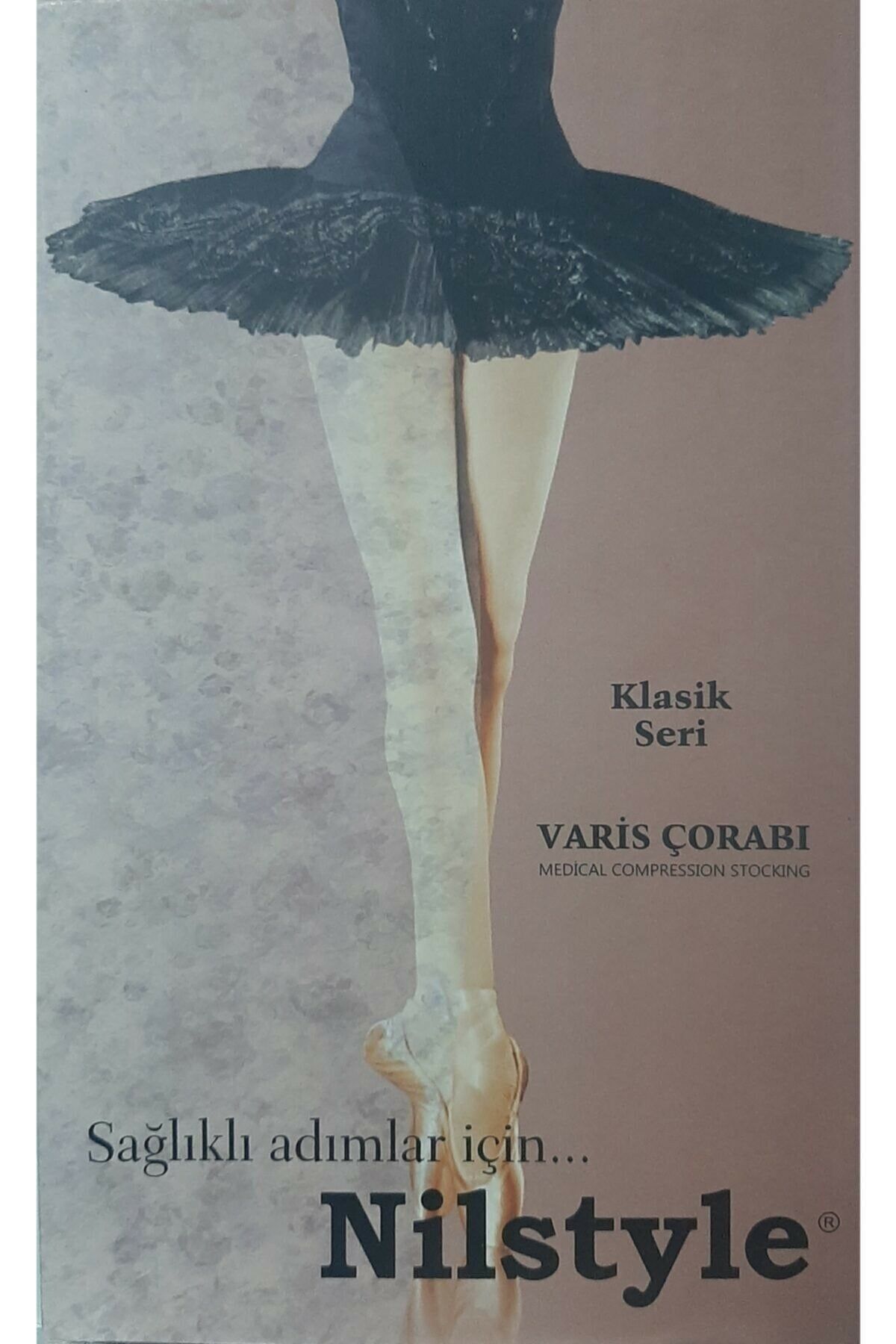 NILSTYLE Ccl1 Diz Altı Klasik Ten Burnu Açık 5 Numara