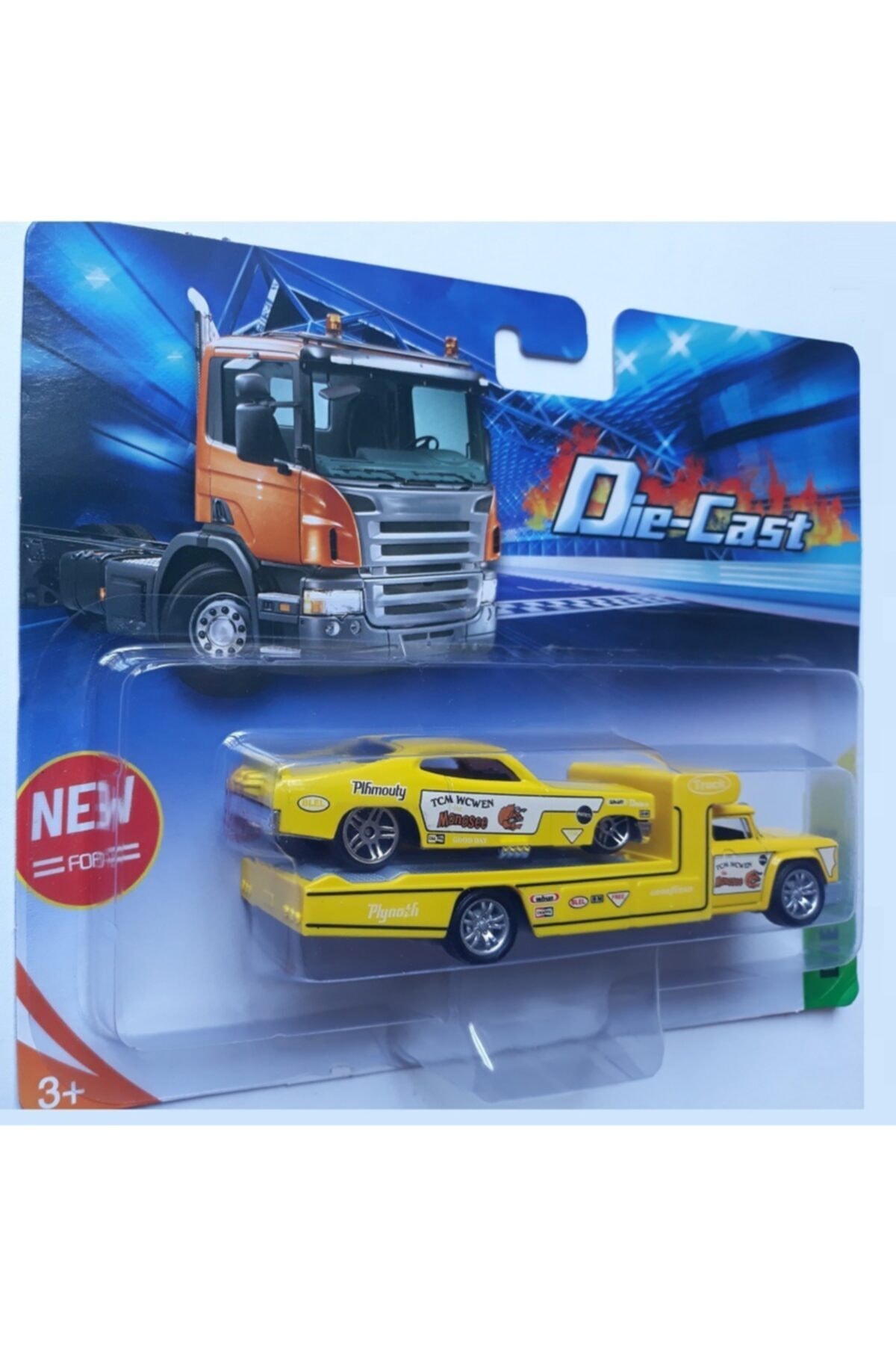 OYUNCAKSAHİLİ Çekici Diecast Metal Araba 2 Taşıyıcı Klasik Model 12cm Kurtarıcı