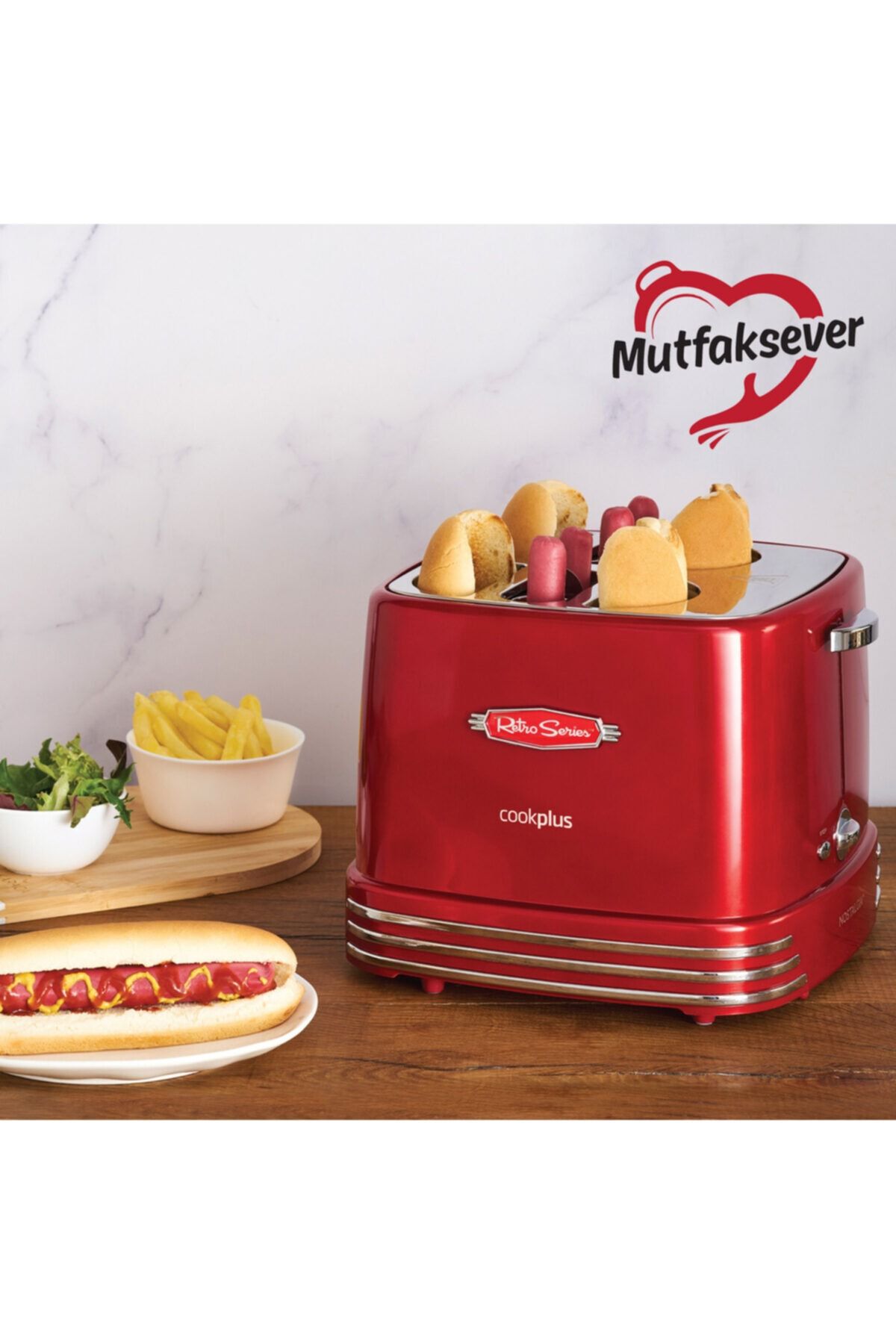 Karaca Cookplus Mutfaksever 4lü Sosisli Sandviç (HOT DOG) Yapma Makinesi