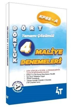 Kpss A Grubu Dört Dörtlük 4'lü Maliye Denemeleri Image 0