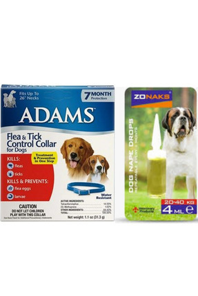 Adams Zonaks Köpek Pıre Tasması ve Damlası 20-40 kg Image 0