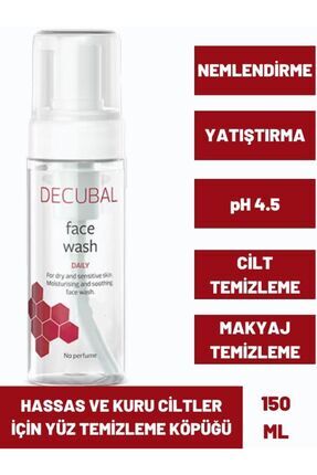 Face Wash Hassas ve Kuru Ciltler için Yüz Temizleme Köpüğü 150 ML Image 0