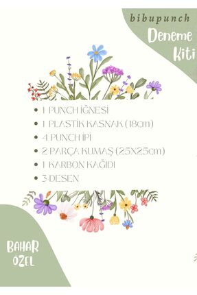 Deneme Seti (bahar Özel) - Punch Nakışını Merak Edenler Ve Denemek Isteyenler Için Deneyim Kiti Image 2