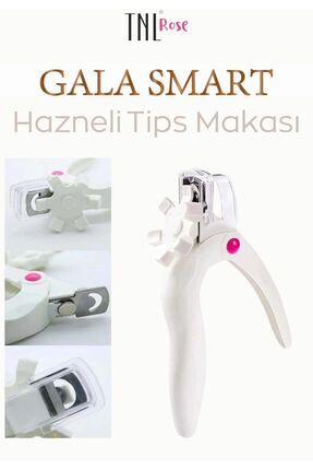 Hazneli Tips Makası Beyaz Kalıcı Oje Protez Tırnak Image 0